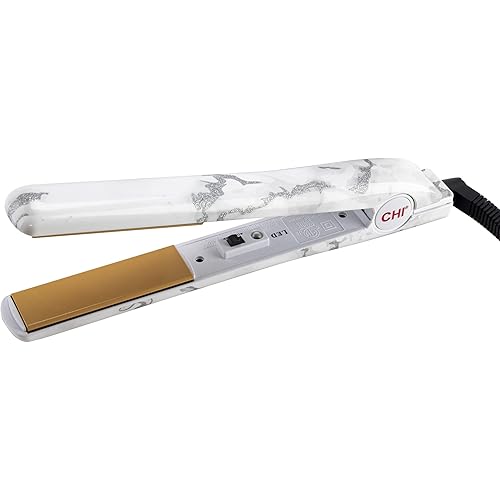 CHI Original Ceramic Hair Straightening Flat Iron| 1" Plates | Silver Camo | Professional Salon Model Hair Straightener