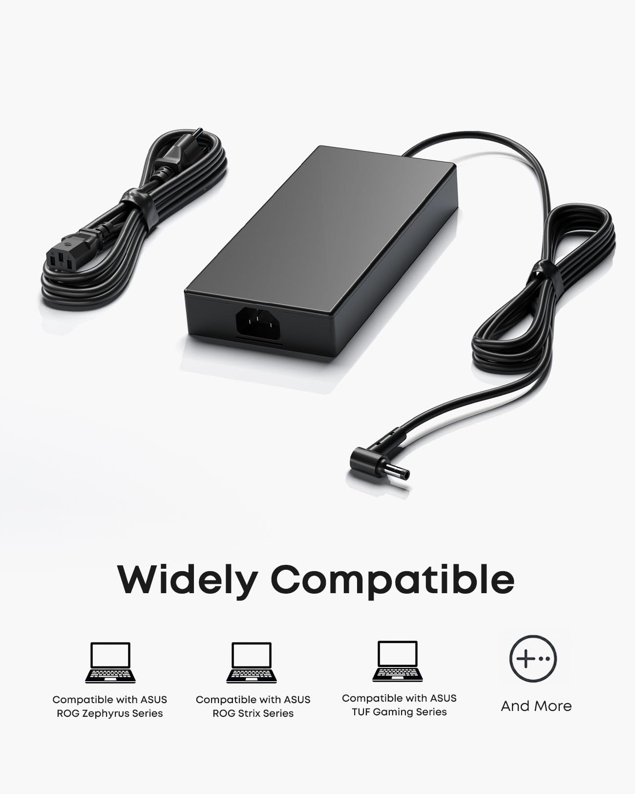 180W Caricatore Compatibile con Asus ROG Zephyrus G14 TUF F15 F17 | Compatibile con Zephyrus G15 GA502, ROG Strix G531 G731 GL531, TUF A17 A15, FX506 FX505 FX706, FA706 FA506; 6.0x3.7mm
