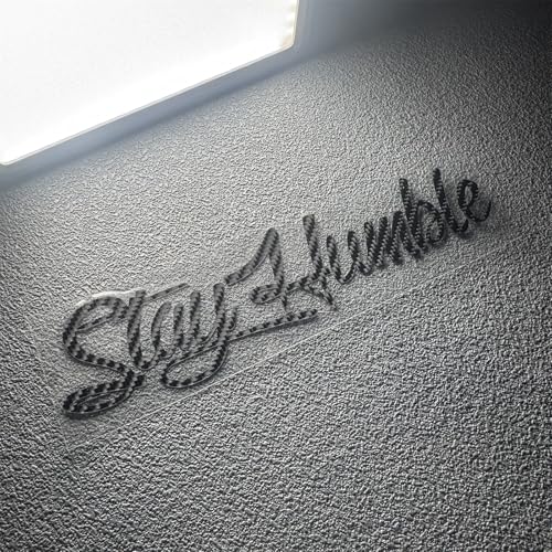 Image of Car Stickers for Stay Humble Auto Front Rear Windshield Window Decal Vans Truck Window Tail Decoration (Carbon Fibre Black, 500x125mm)