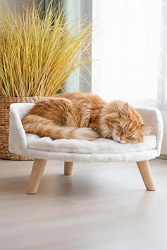 Puffy Kedi Ve K pek Koltu u Yumu ak Minderli Evcil Hayvan Yata