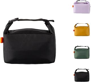SUOXU Insulated Lunch Bag Leakproof Thermal Lunch Bag for Adults Kids - Large Capacity Waterproof Cooler Bag for Work, School, Picnic and Travel (Black)