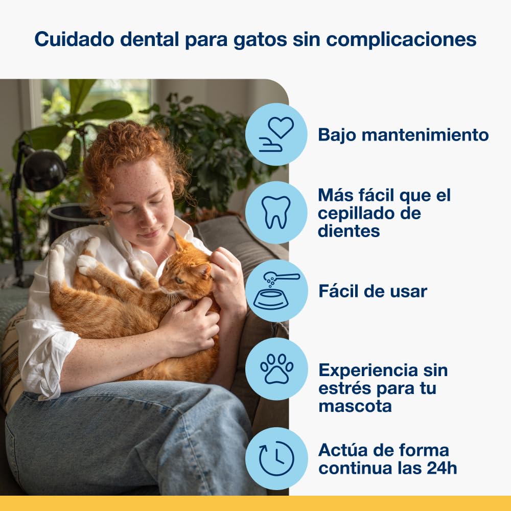 ProDen PlaqueOff Polvo para Gatos 40g – Limpiador Dental 100% Natural, Formula Gatos Exigentes, Ayuda a Eliminar Placa, Sarro y Mal Aliento, hasta 4 Meses de duración