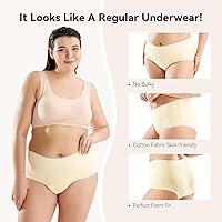 Vista 11 de Ropa interior para incontinencia para mujer, paquete de 6 calzoncillos de incontinencia lavables para mujer, ropa interior para incontinencia