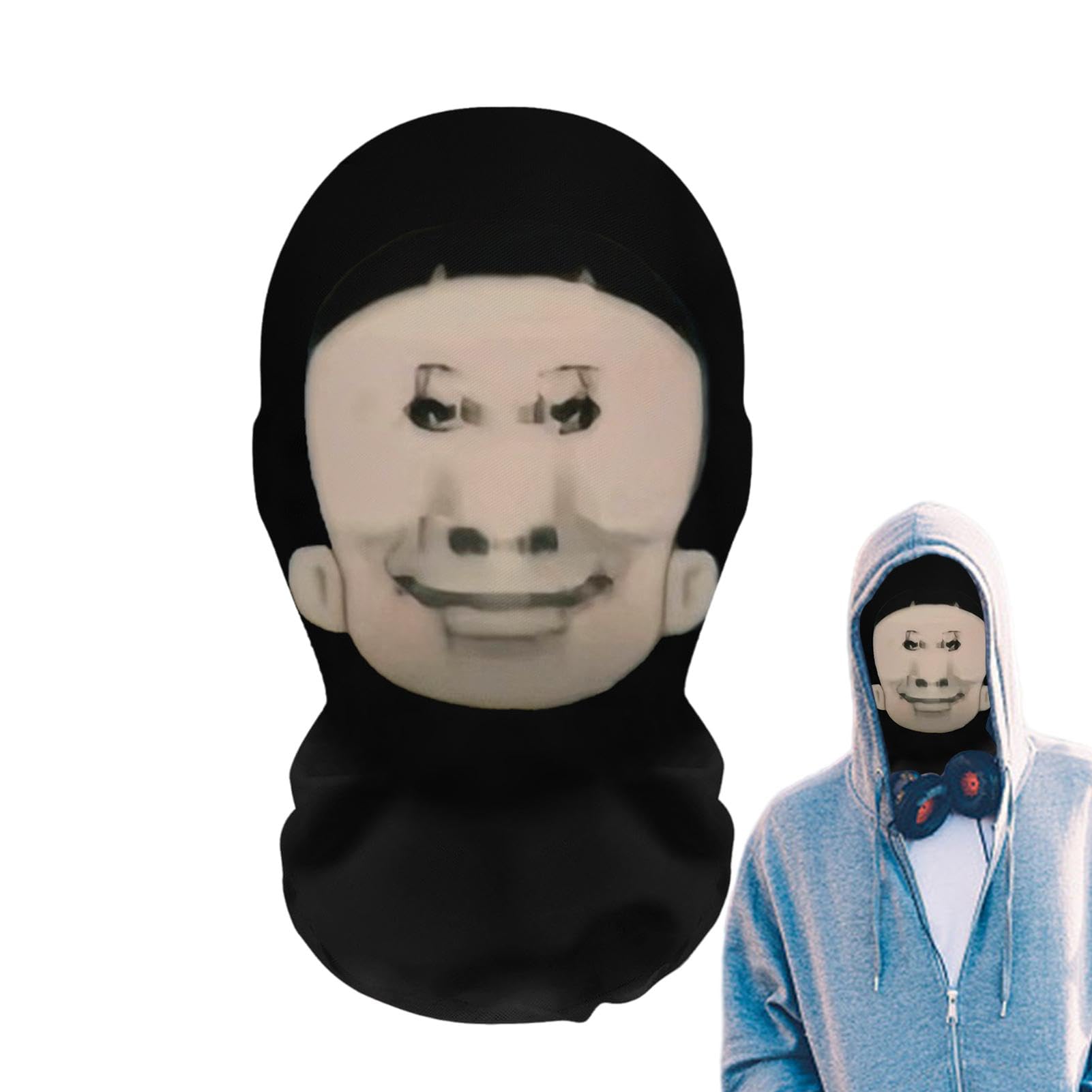 Cool Headgear Face Cover | Copertura integrale per costume – Copertura integrale per costume copricapo, copertura realistica, accessorio per cosplay, copricapo divertente realistico per adulti