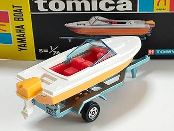 Amazon | 黒箱トミカ 71 ボートトレーラー 美品 日本製 デッドストック