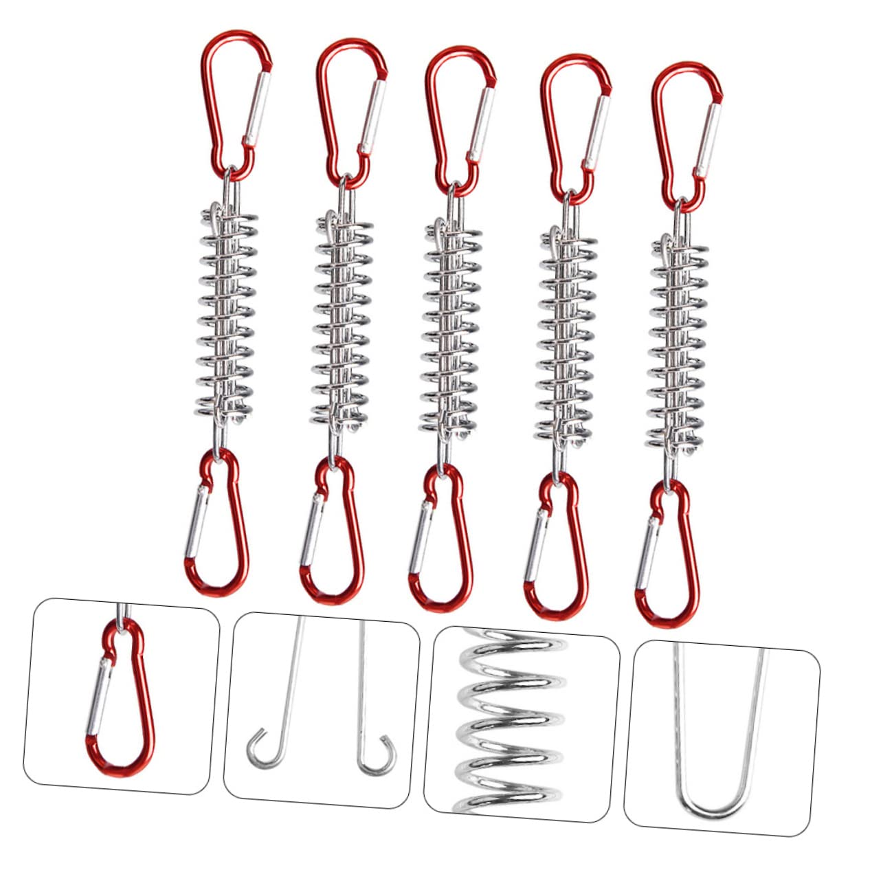 Lot De 4 Tendeurs De Corde En Acier Inoxydable Pour Tente - Fixation Résistante, Anti-vent