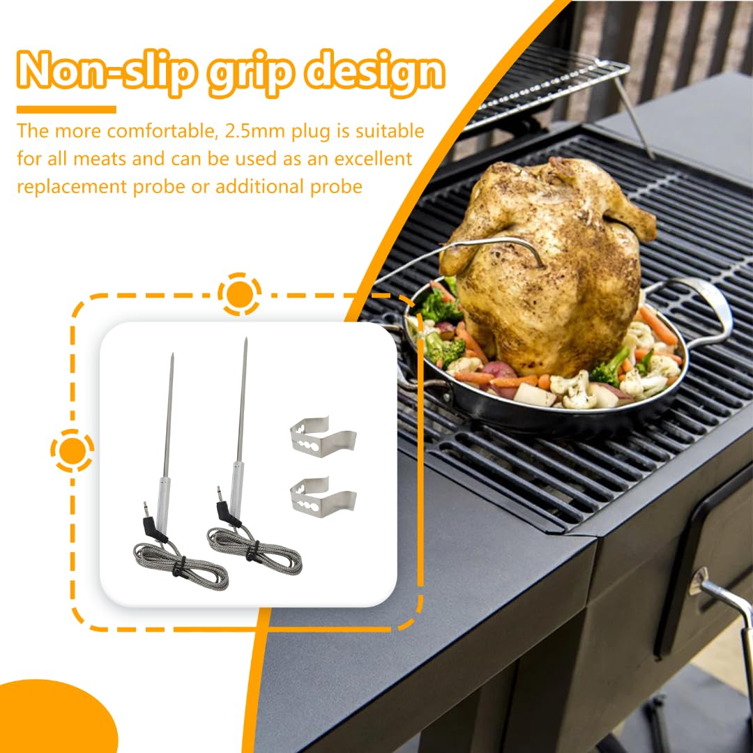 Replacement BBQ Meat Thermometer Probe (2-Pack) - Compatible With Thermopro TP16, TP17, TP08, TP20, TP25 & More - View #14