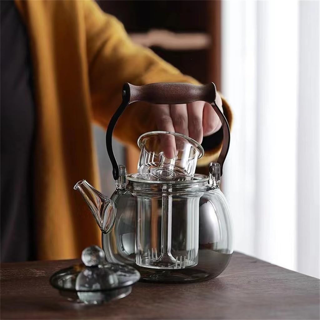 Around Star Beads Through Black Borosilicate Glass Kettle Electric Pottery Pot Household
