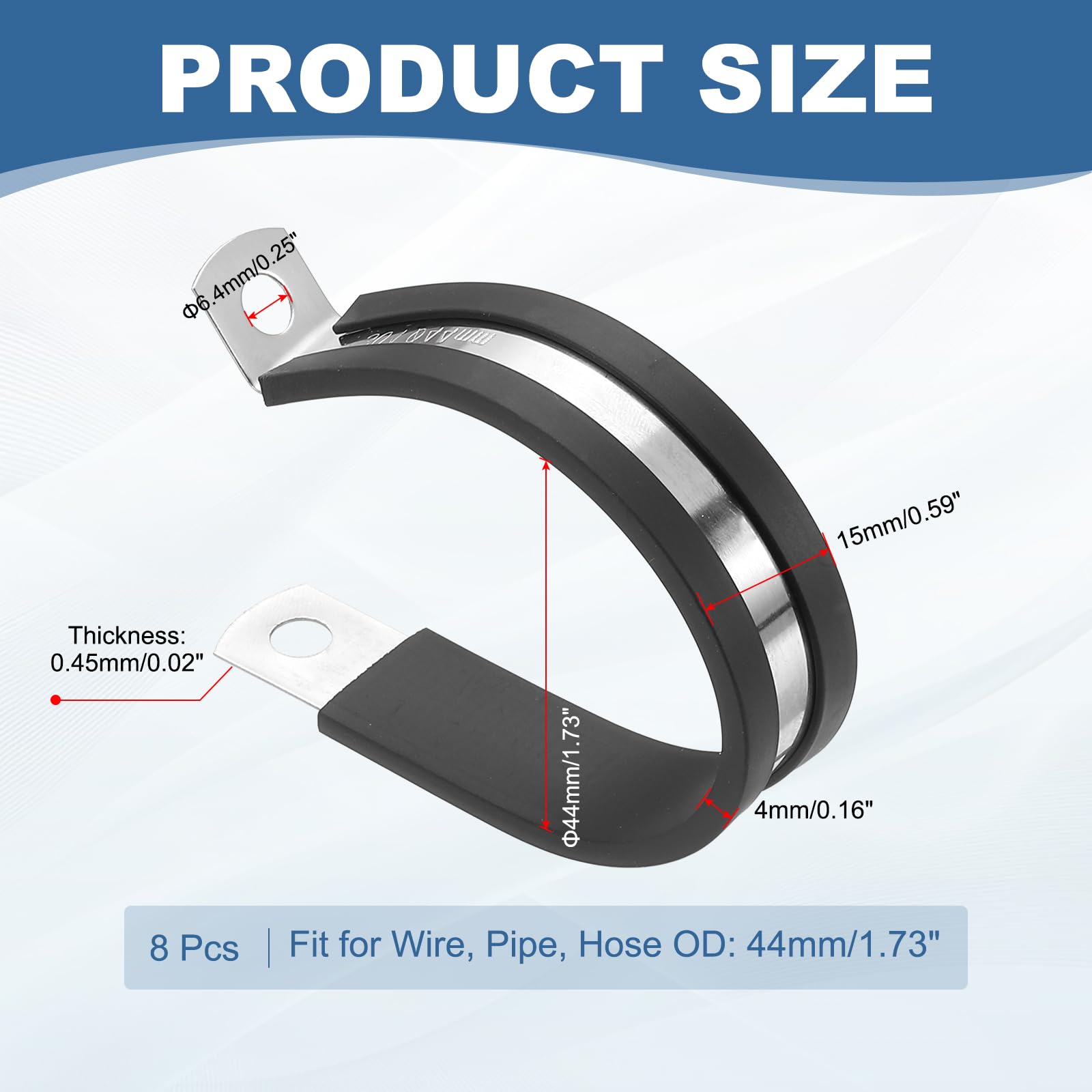 PATIKIL 1-3/4 Inch Cable Clamp - Image 2