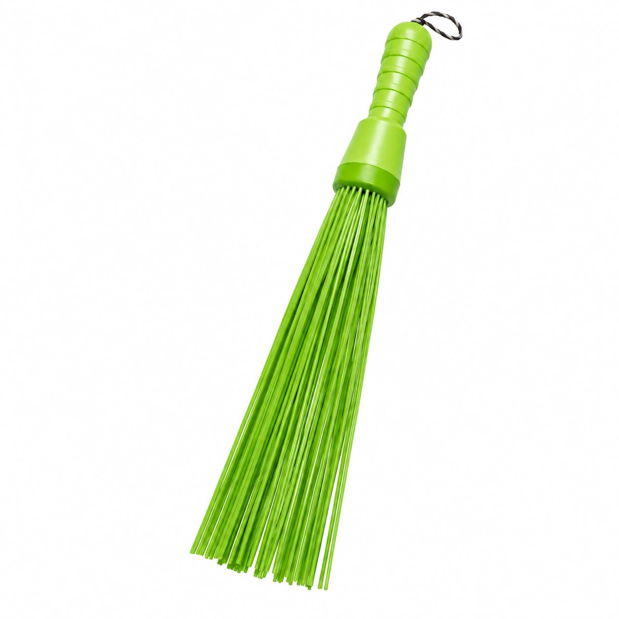 RAJVI Plastic Stick Broom Kharata with Long Handle Flexible Bristles for Floor Cleaning Dust Sweeping Home Kitchen Room Balcony Household Cleaning Utility - Green - Image 1