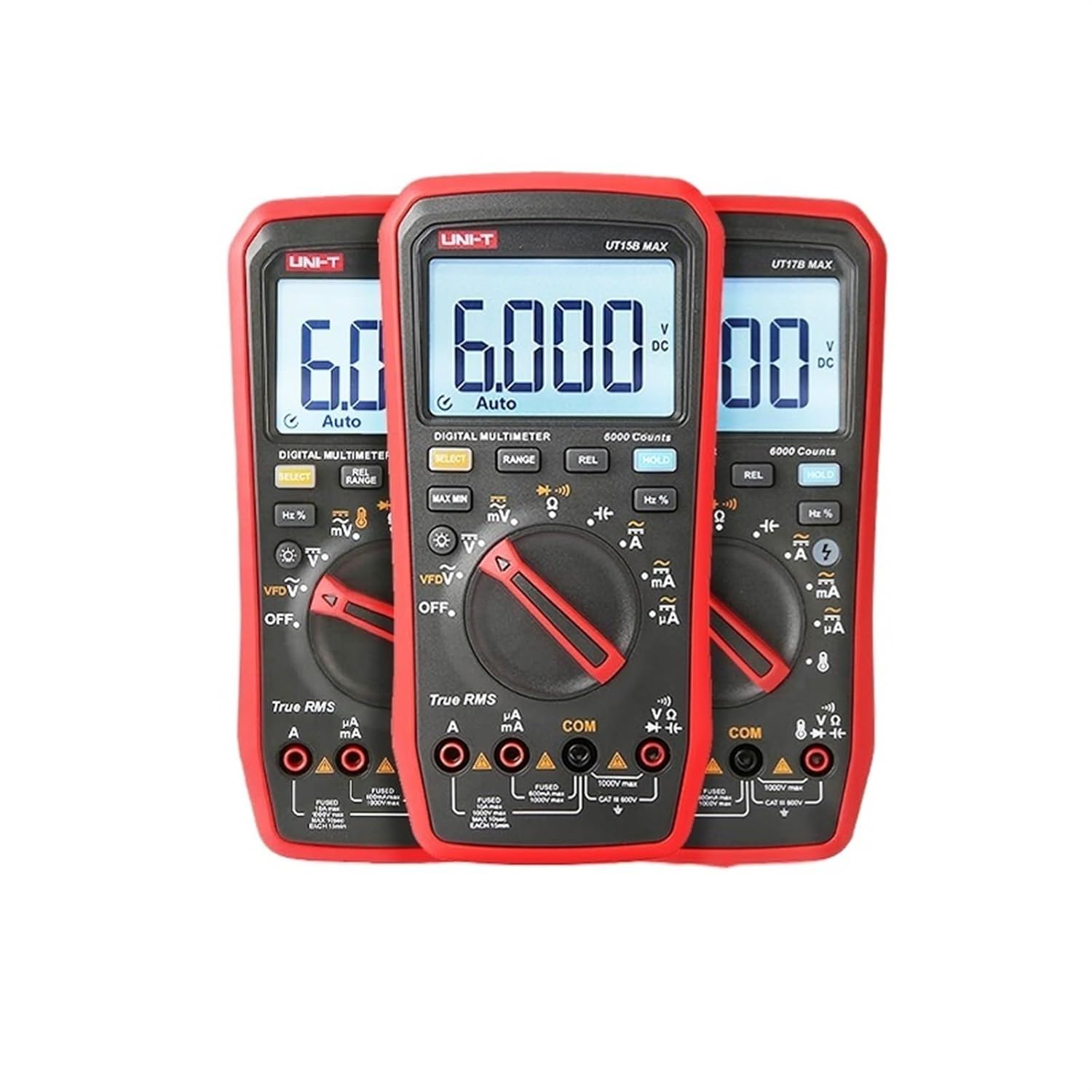 1PCS Professional Digital Multimeter Tester UT15B/17B/18B MAX Voltage Meter Capacitor Tester True RMS Electric Multi Meter(UT15B MAX)