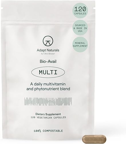 Adapt Naturals Multivitamínico para mujeres y hombres, suplemento diario biodisponible fácil de absorber con biotina, niacina, vitamina A, B, C, D,