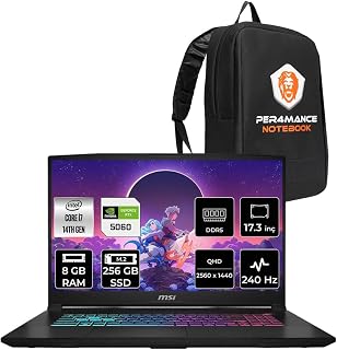 MSI Katana 17 HX i7-14650HX 8GB 256GB SSD RTX5060/8GB 17.3'' 2K QHD 240Hz FDOS Gaming Laptop B14WFK