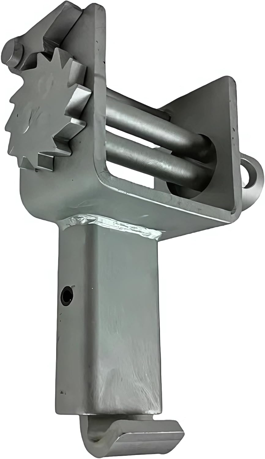 Stake Pocket Trailer Winch W-20SPW-SILVER – Heavy-Duty Cargo Tie-Down Winch for Flatbed Trailers & Truck Hauling | Fits 2”, 3” & 4” Webbing Straps | 5,400 lb Load Capacity | CasterHQ