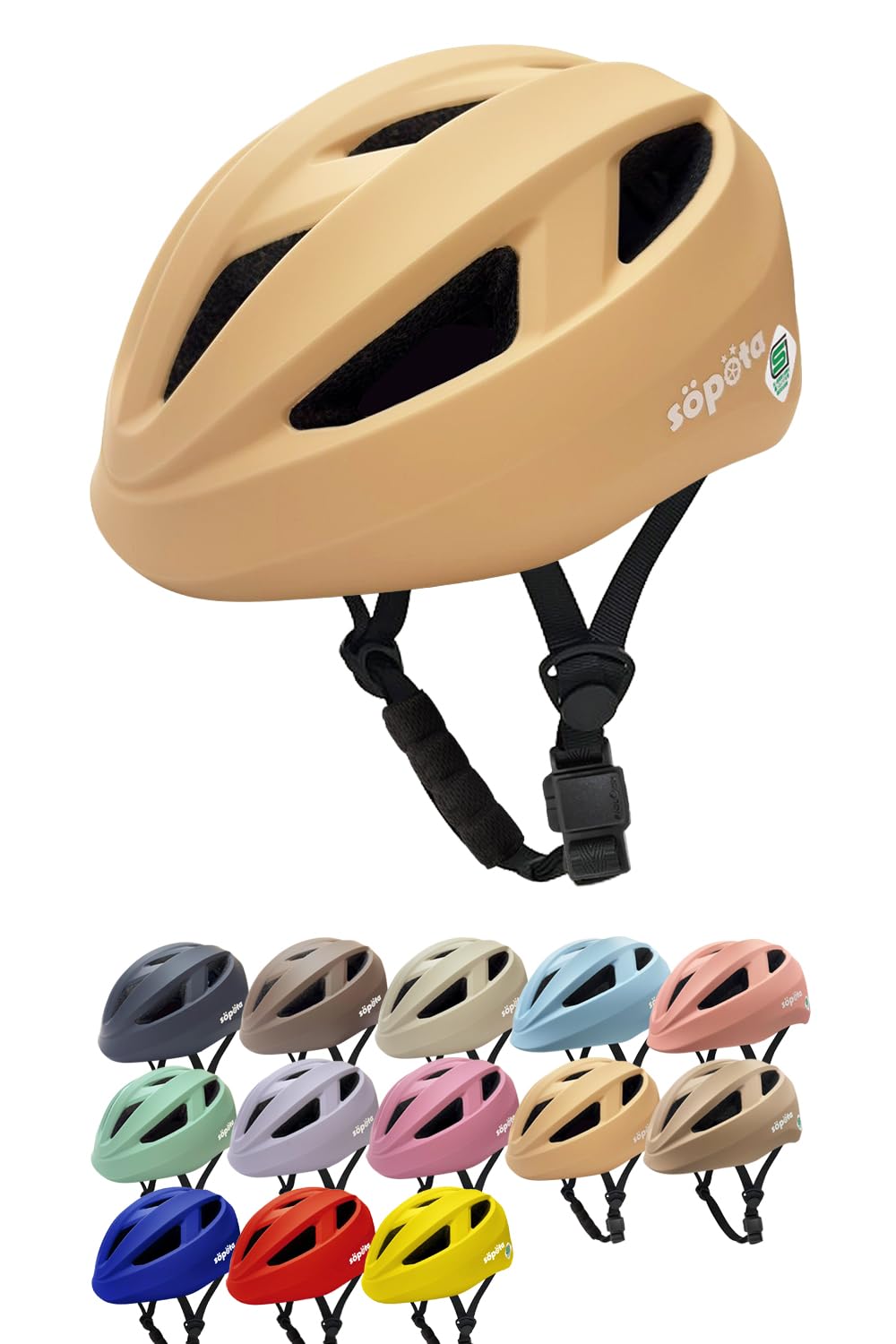 自転車 ヘルメット・補助輪付き（女の子用） ⚠️直接取引（埼玉・川口）or 着払 Amazon | 【SGマーク】【マグネットバックル】söpöta 自転車