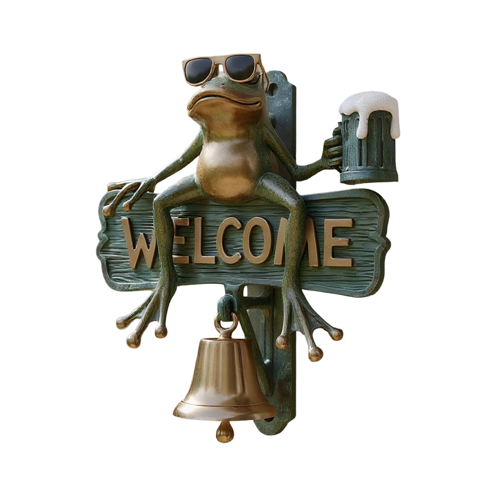 Sonnette décorative grenouille pour embellir votre terrasse et porche