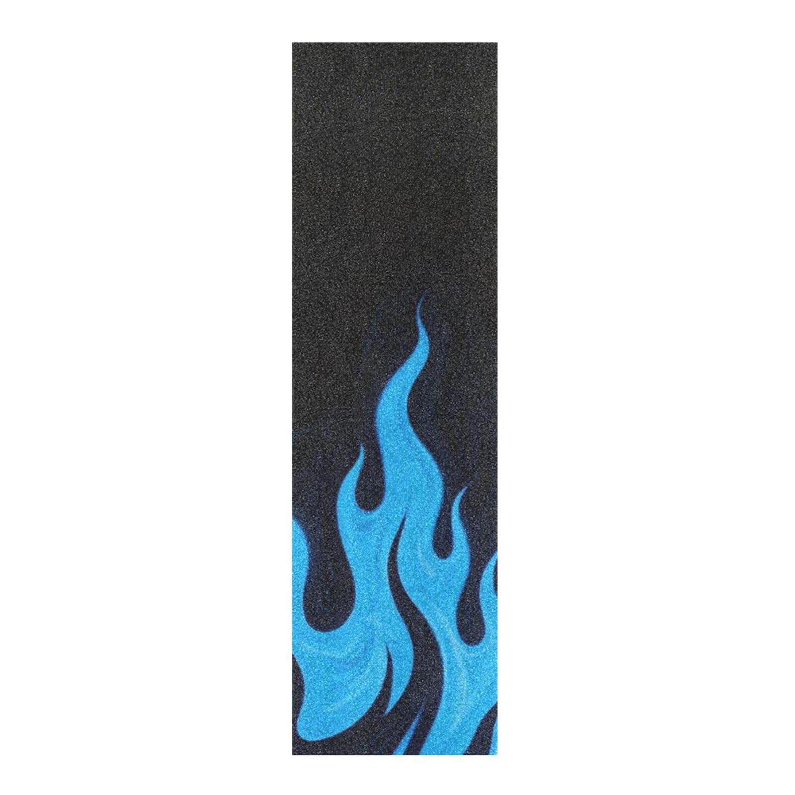BCFHRGT Black Fluorescent Cool Flame Blue Skateboard Grip Tape Anti Slip pro Scooter Grip Tape 33×9 Inch lija para patineta