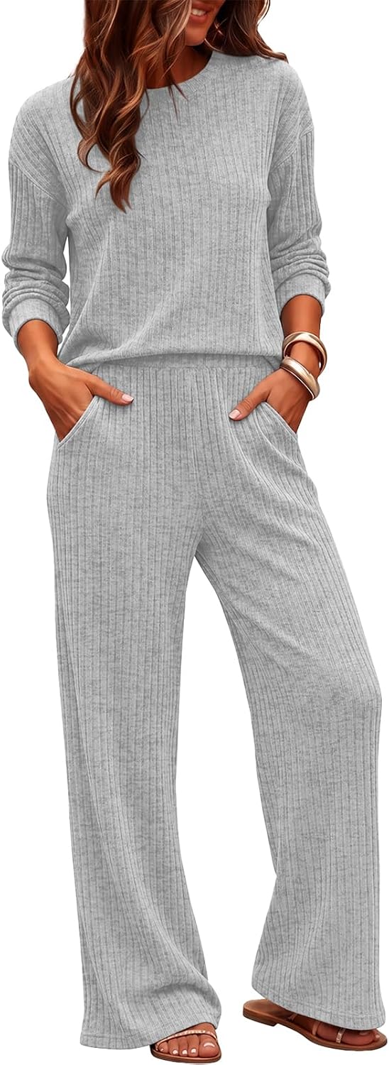  Lounge Sets for Women 2 Piece Matching Sweater Pants Set Fall Outfits thumbnail