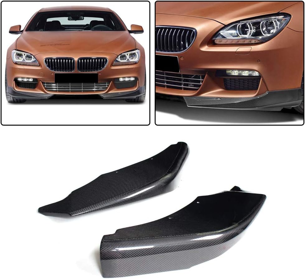 Carbon Fiber Splitter for BMW 6 Series F06 F12 F13 M Sport 2012-2018 Front Bumper Lip Splitter Winglets Canards Protector Body Kits Factory Outlet