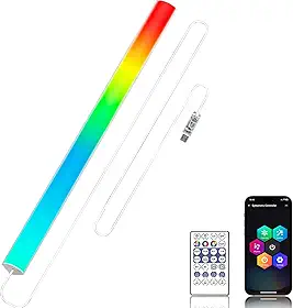 Barra de Luz Rgb de 12" para Monitor - Leds Densos, 16 Milhões de Cores, Alimentação Usb, 3 Controles (Botão/Controle Remoto/Aplicativo), Luz Ambiente de Led para Sala de Jogos, Vitrine e Iluminação
