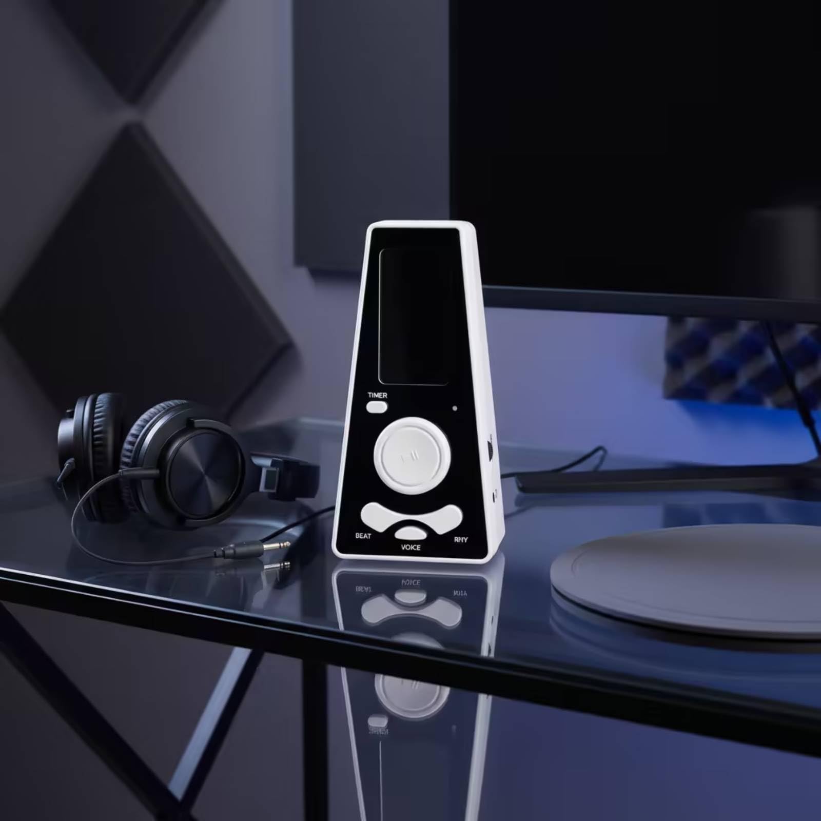 Metronomo Digitale con Cavo USB Portatile Metronomo Elettronico Leggero Strumento per Casa, Nero