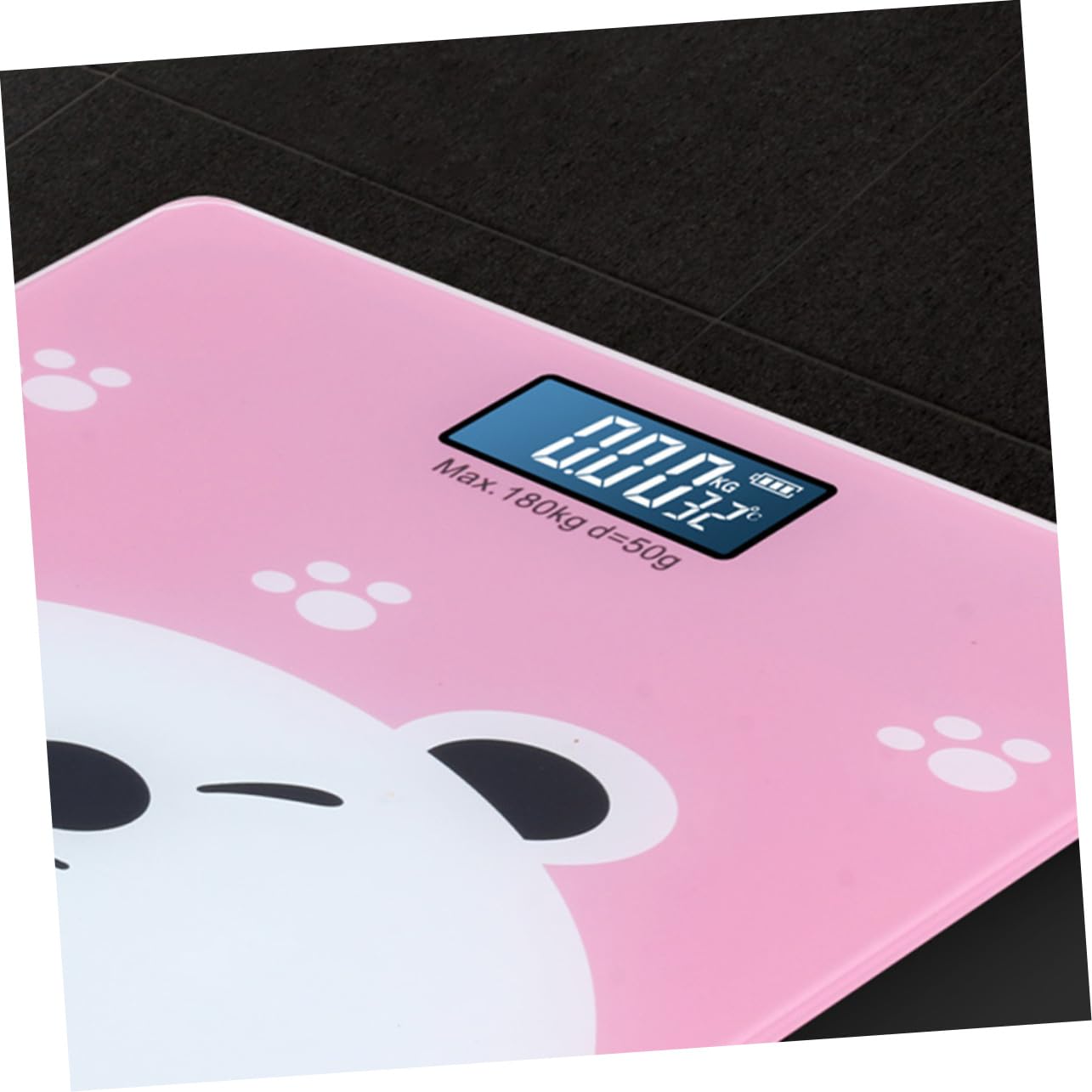 Digital Multifunctional Weight Scale with LCD for Accurate Pet and Adult Measurement Indoor Temperature Display Durable Safe Material Bump Base Design
