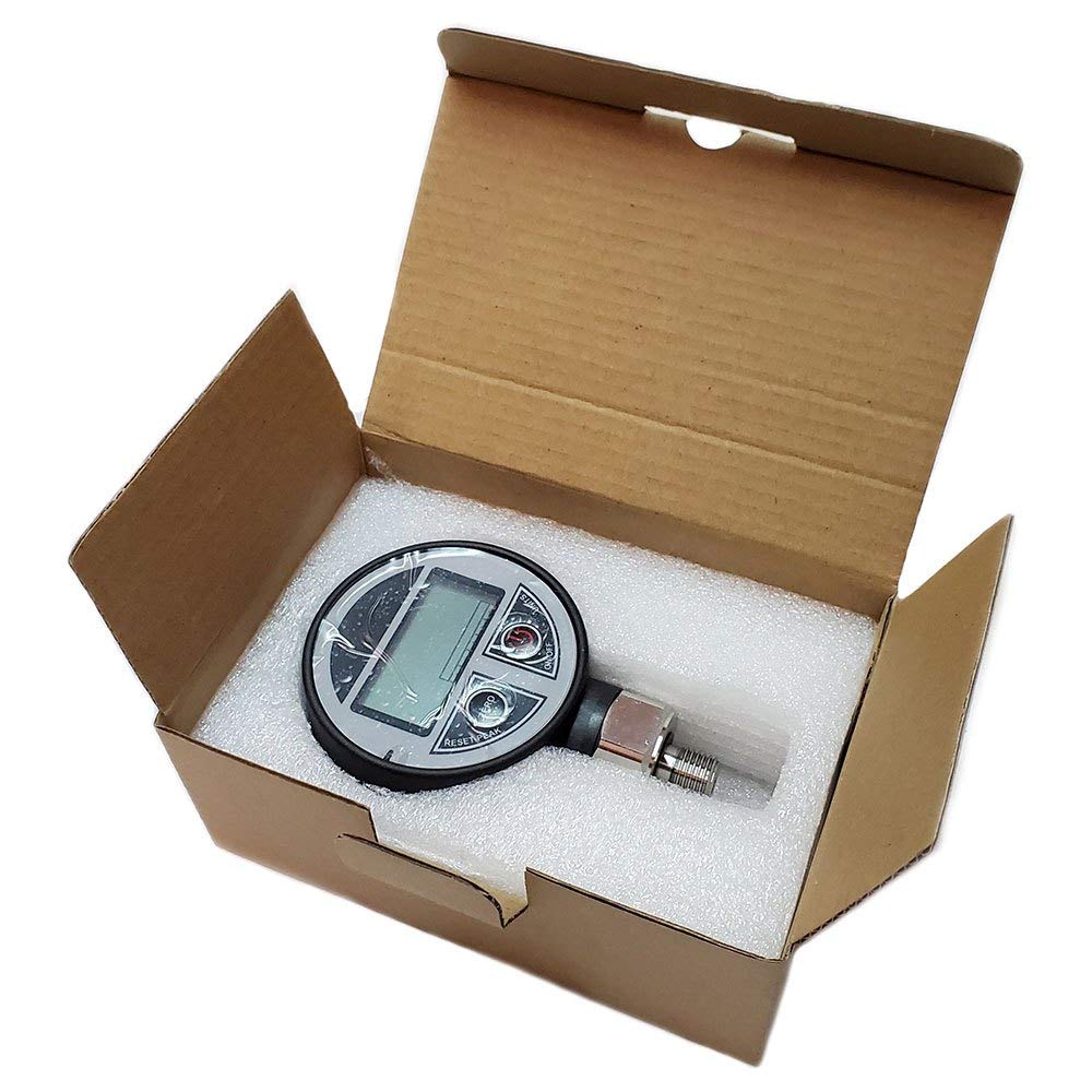 Manomètre numérique pour air comprimé, 5 échelles. 68 mm.