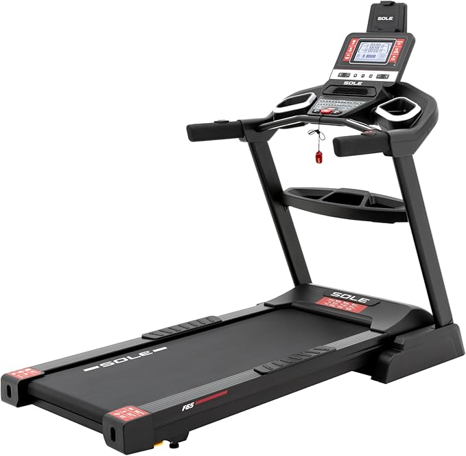 SOLE Fitness F65 Folding Treadmill with 9 Inch LCD Screen, Bluetooth, 3