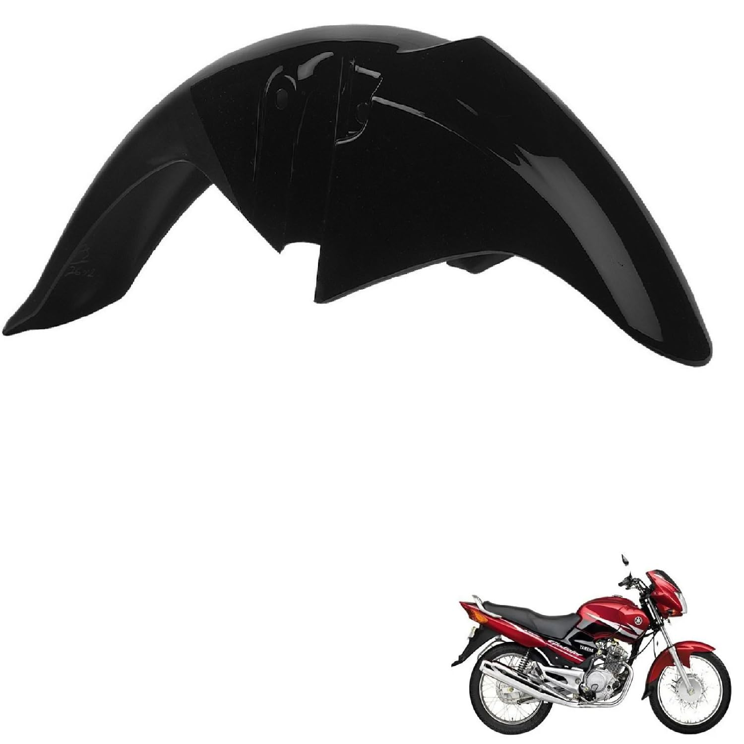 AeroParts Bike Front 01-Mudguard/Front Mud Guard Black Suitable for Yamha Gladiator-image-7