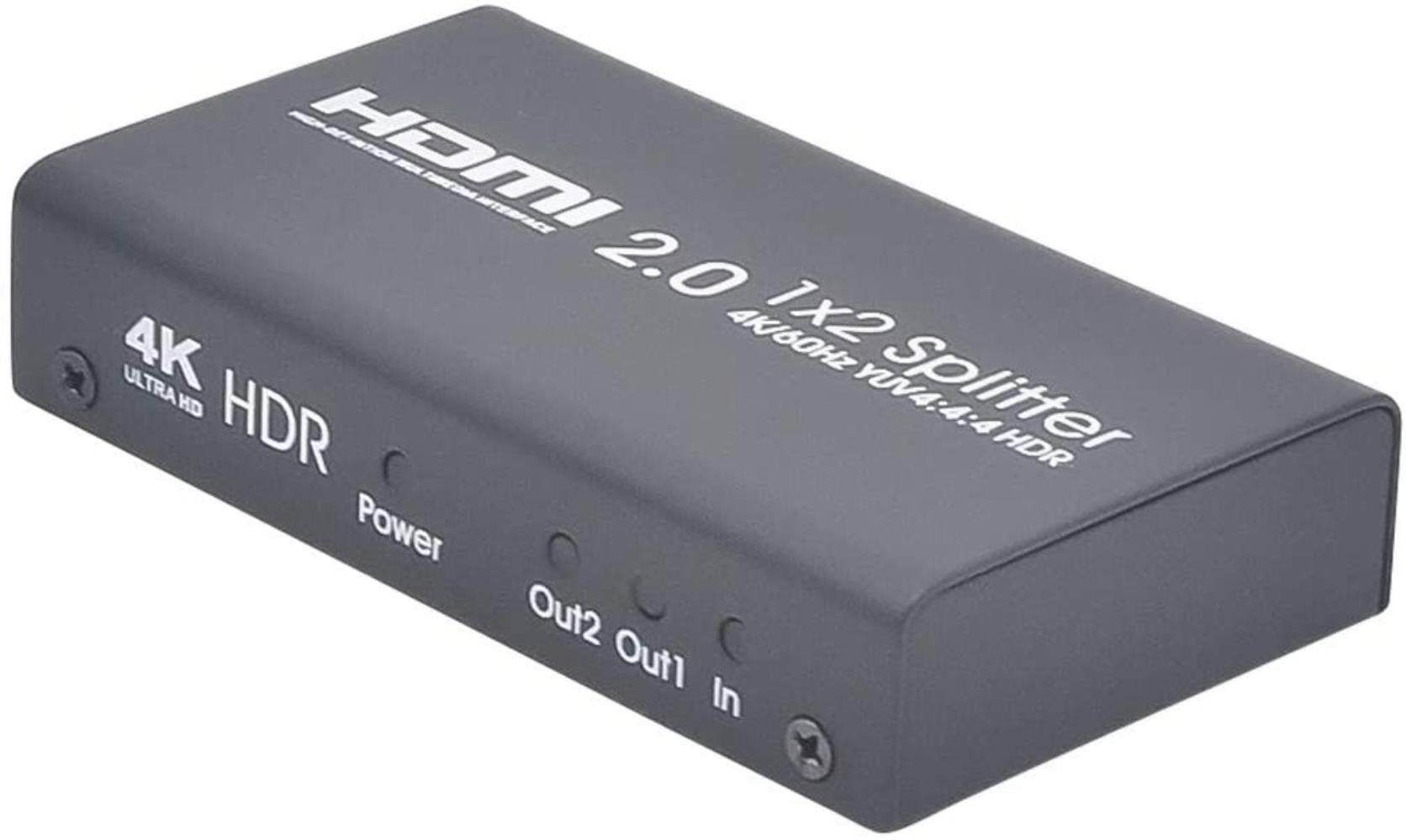HDMI2.0 Splitter Un Punto Due Uno su Due Indietro Video ad Alta 4K può Essere collegato a Computer Portatile/Dvd/Set-Top Box