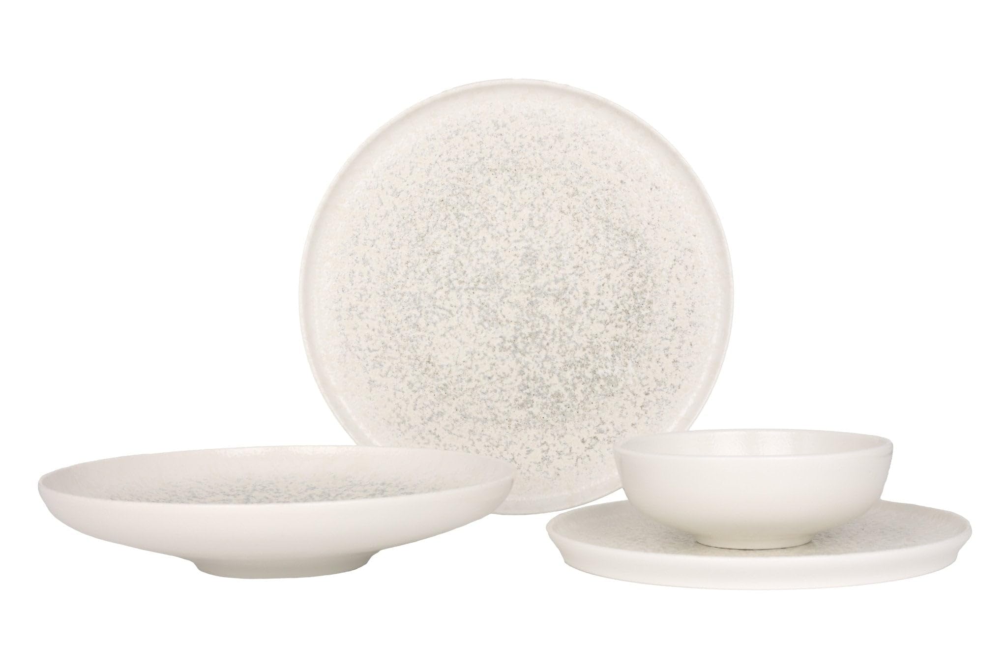 Bonna Zestaw obiadowy - Lunar White - 24 sztuki - 6 Osób - Porcelana
