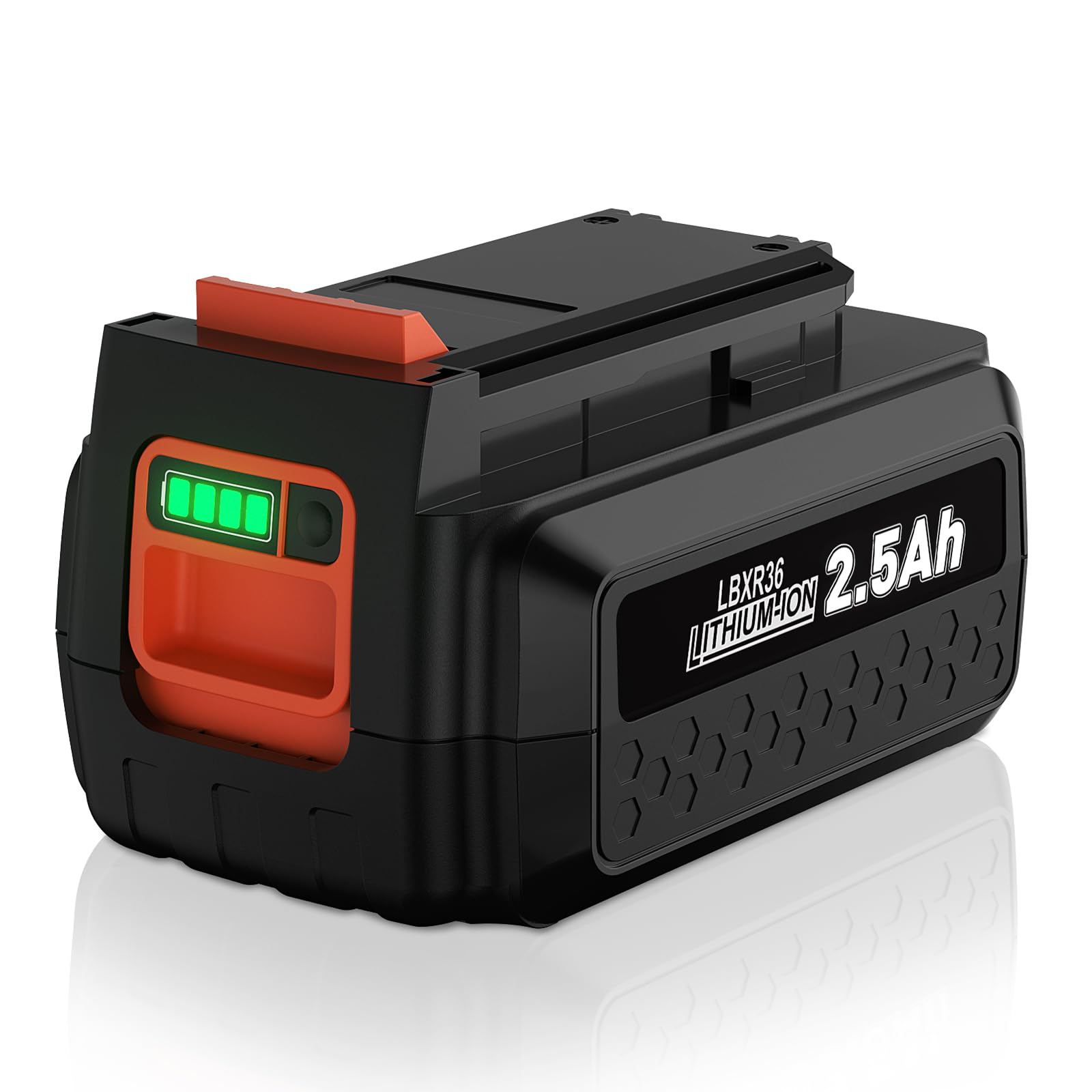 36V 2.5Ah Battery for Black and Decker, Powtree LBXR36 for Black Decker Battery