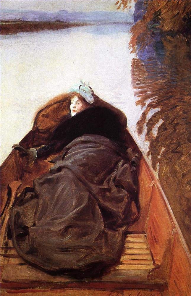 Dipinto ad olio su tela - 6 Famous Wall Art - Autunno sul fiume Miss Violet Sargent John Singer Sargent donna -03, £70- £1500 Dipinto a mano da insegnanti delle Accademie d'arte