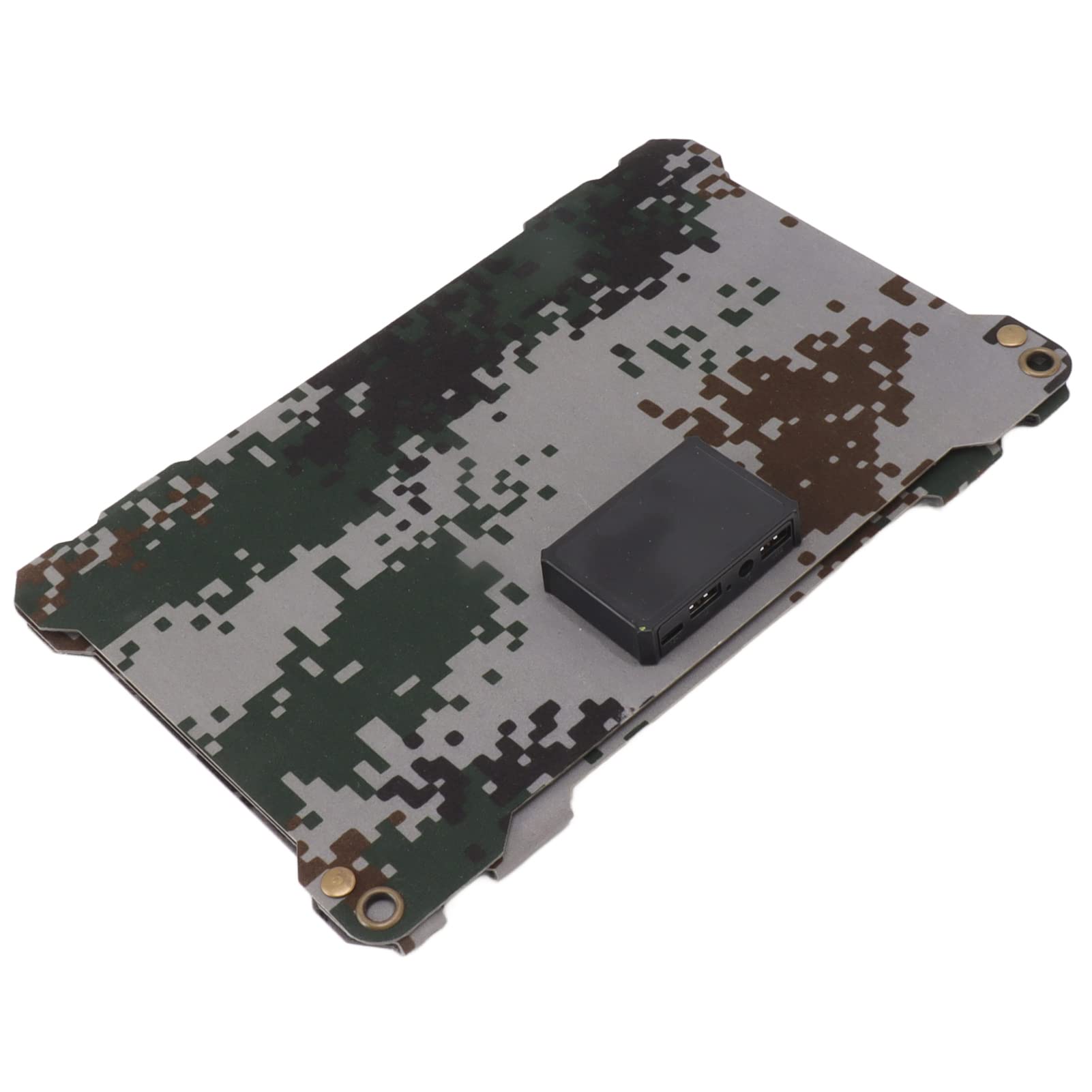 Panneau Solaire Pliable 30 W, Chargeur Solaire Monocristallin Portable, Chargeur avec Ports USB Type C et DC pour Camping en Plein Air, Randonnée et Alpinisme (Camouflage)