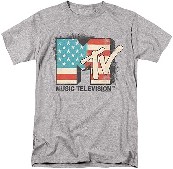 Popfunk MTV American Logo Unisex Adult T Shirt