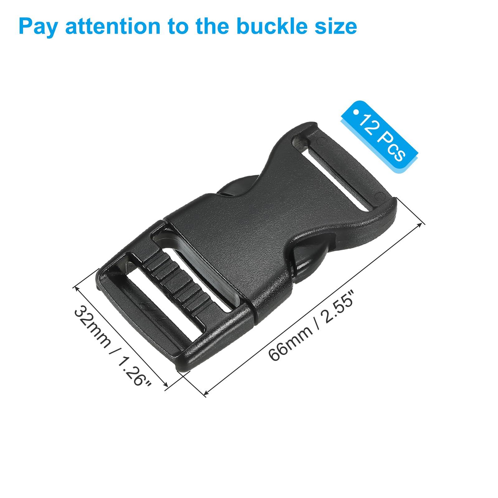 PATIKIL 0.78" Quick Release Buckle - Image 2