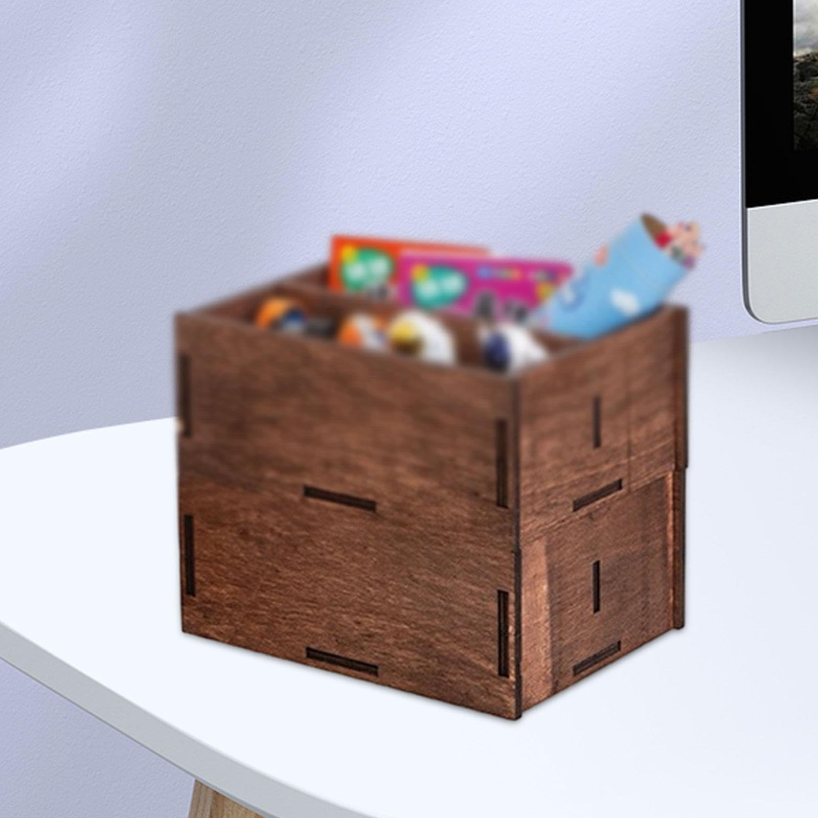 BNF®Desk Organizer Portable Remote Control Holder for Office Living Room Dresser 2 Layers No Handle|Home & Garden|Household Supplies & Cleaning|Home Organization|Storage Boxes 2