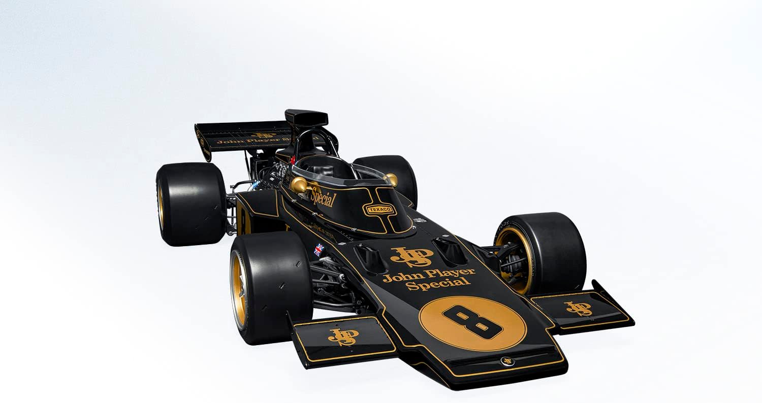 Pocher Lotus 72D John Player Special Emerson Fittipaldi 1972 British Grand Prix 1:8 Scale Diecast Model Kit HK114