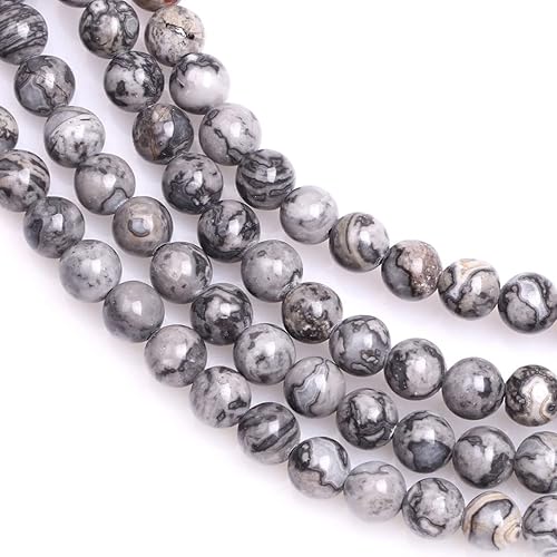 Miniatura 9 de JOE FOREMAN Cuentas redondas de ágata roja de 0.315in, cuentas sueltas de piedras semipreciosas para hacer joyas, cuentas de 15 pulgadas, cuentas