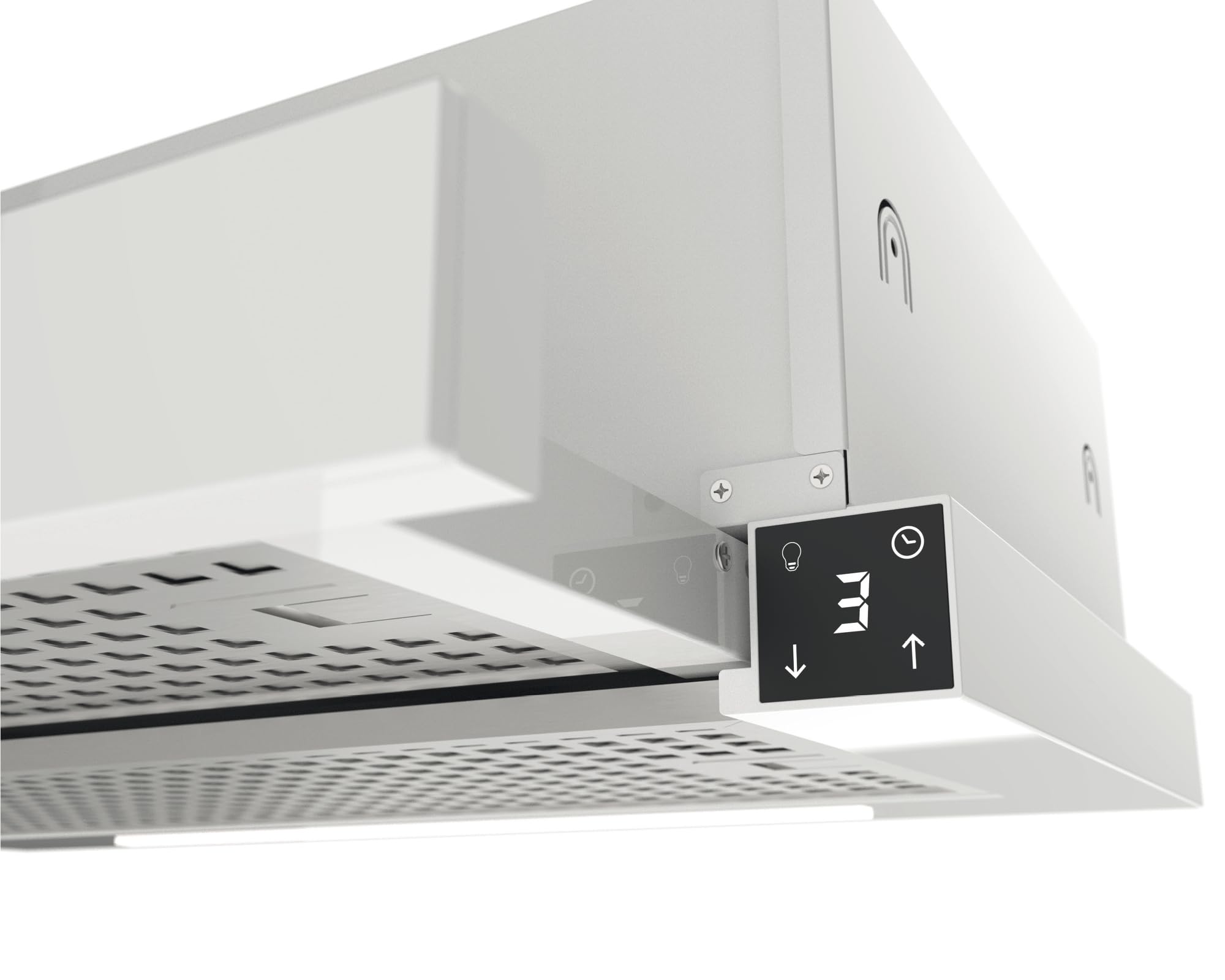 CATA TFH 6430 GWH Campana Extractora Telescópica de 60 cm, 391 m³/h, 4 Velocidades 3+1 Turbo, Control Táctil con Display, Motor Brushless, LED Regulable, Clase A+, Blanco