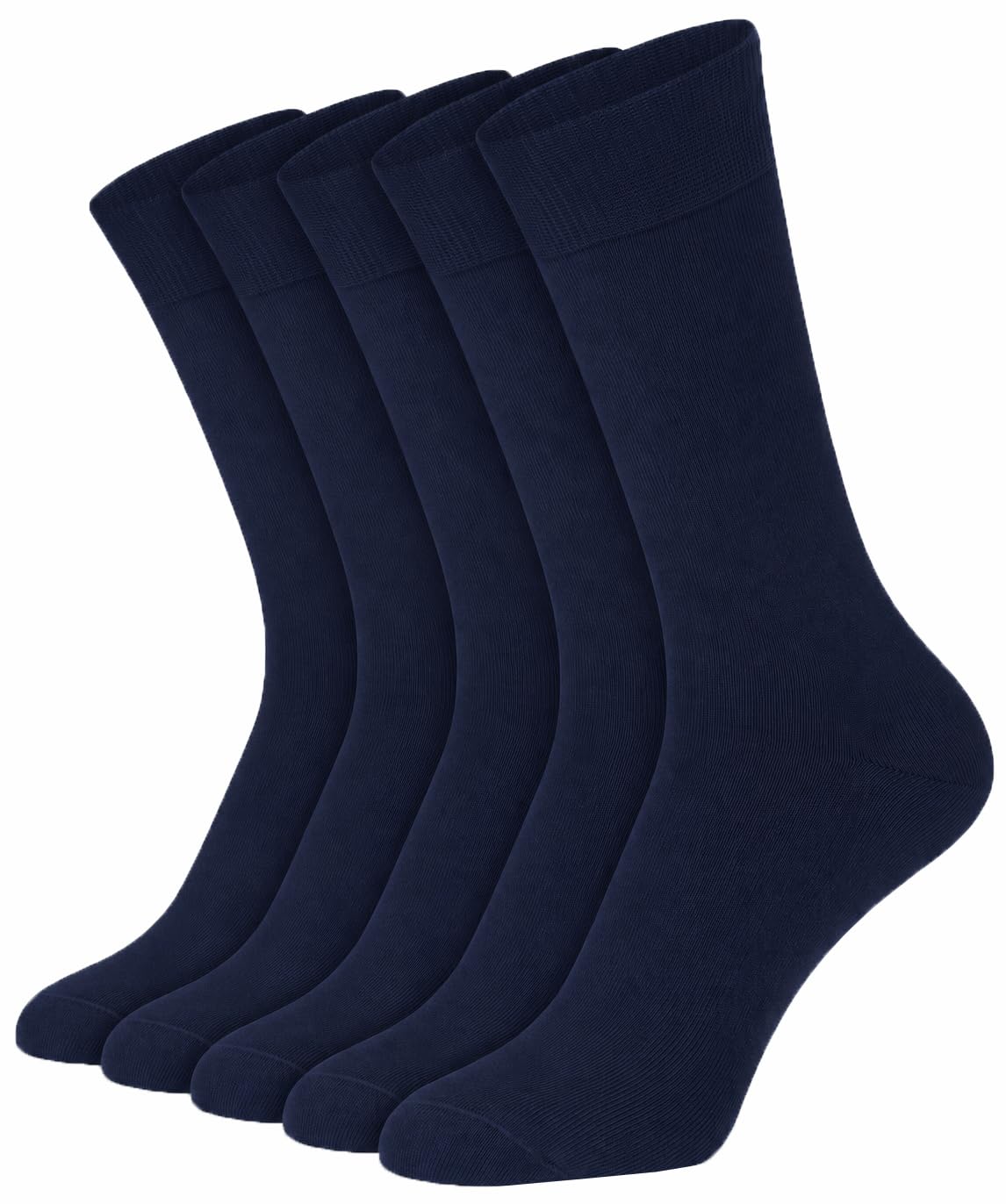 Mysocks Unisex Extra Fine Combed Cotton Crew Socks |5 Pairs Set | Seamless Toe | Make Your Steps Enjoyable