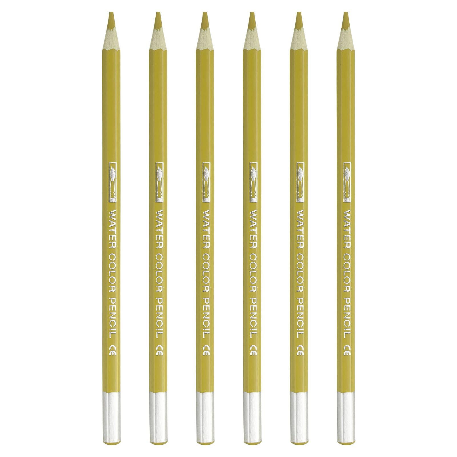 PATIKIL Watercolor Pencil, 6Pcs Water Soluble Pencils for Blending Coloring, Sketch Drawing, Painting, Gold