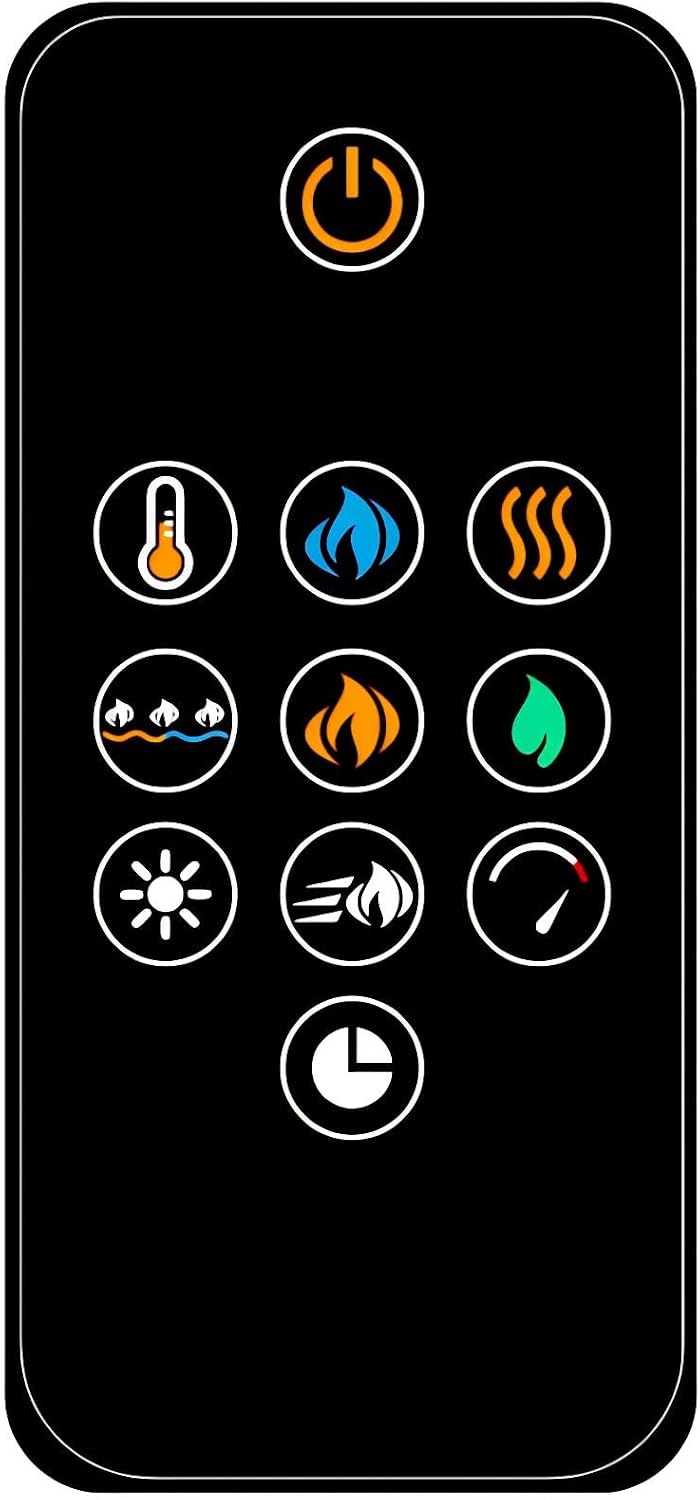 Replacement Remote Control for Napoleon Electric Fireplace NEFB26H NEFB30H,with Wall Mounting Bracket