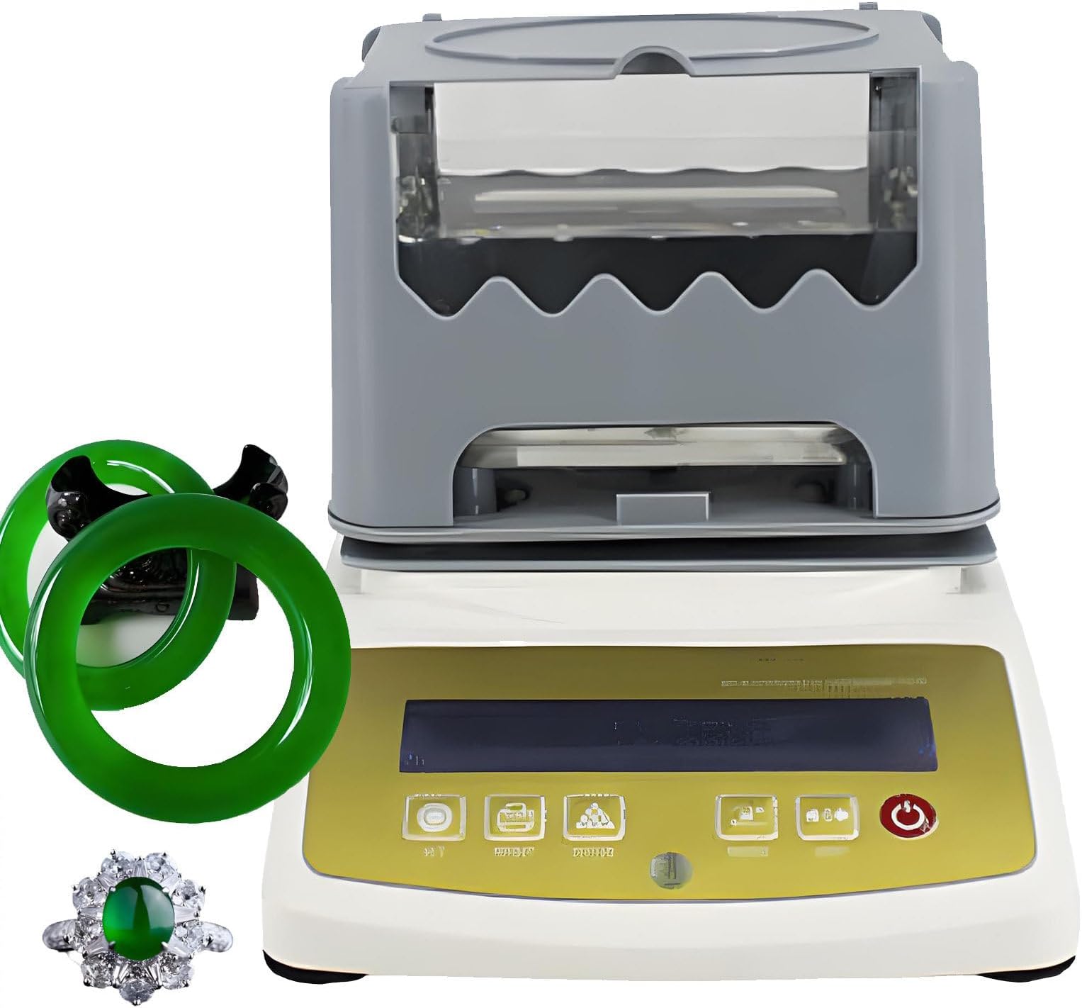 Precious Metal Analyzer, Gold Purity Content Detector Gold K Value Tester Gold and Silver Density Meter, Precious Metals Testing Machine, Weighing Precision 0.001g 600g