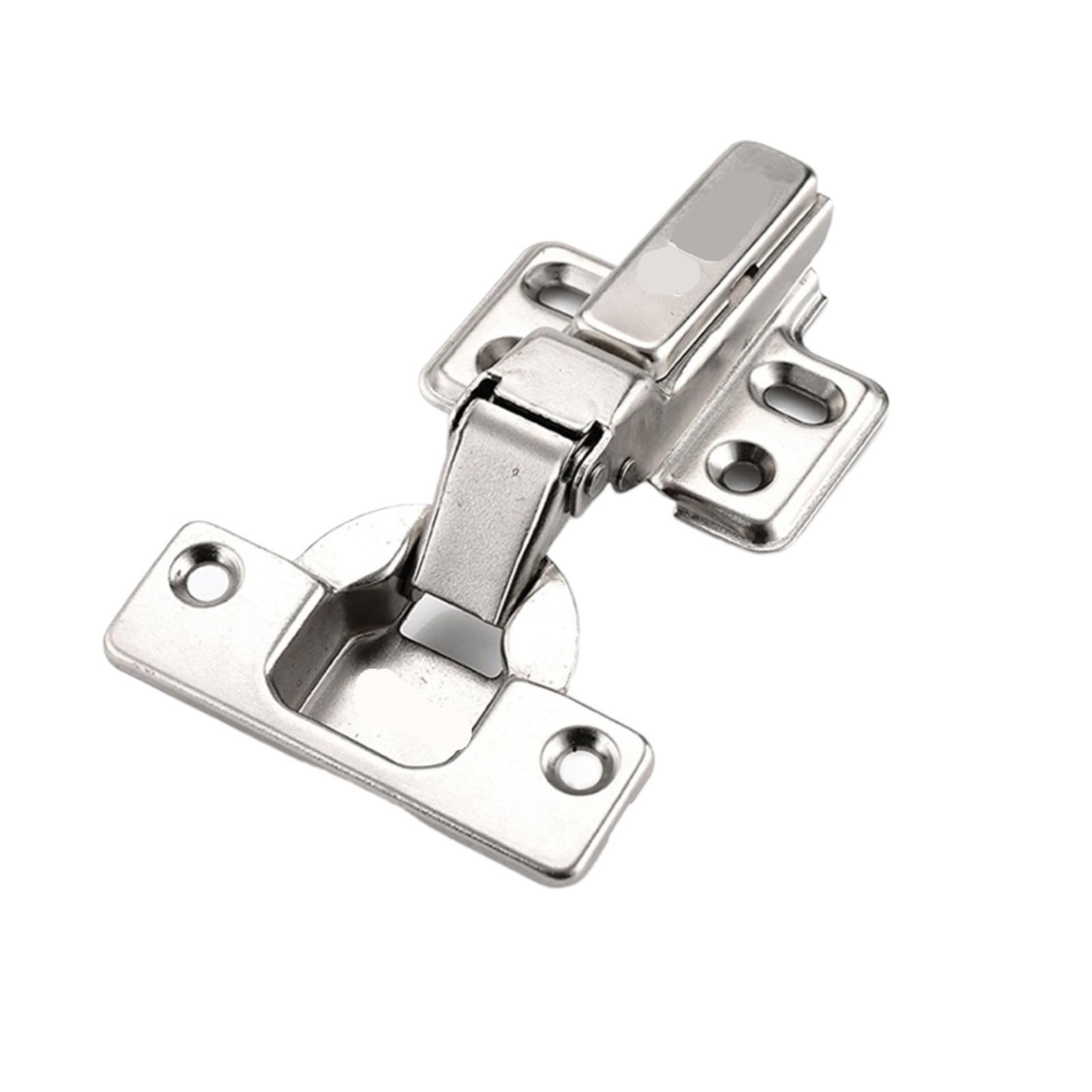 2PCS Stainless Iron Hinges, Two-Force Cabinet Door Hinges, Size Hinges, Suitable for Kitchen and Household Furniture Hardware.(Full Overlay)