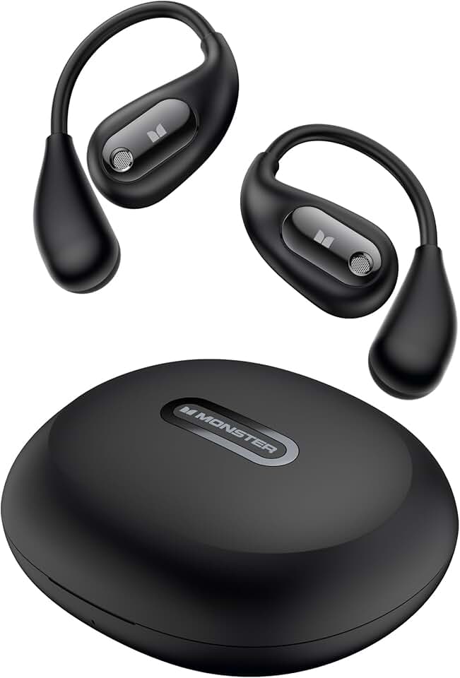 Monster Open Ear AC210 Headphones, Bluetooth 5.4 Earphones Stereo Sound, Wireless Headphones 30 Hours Playback,for Gift,Back