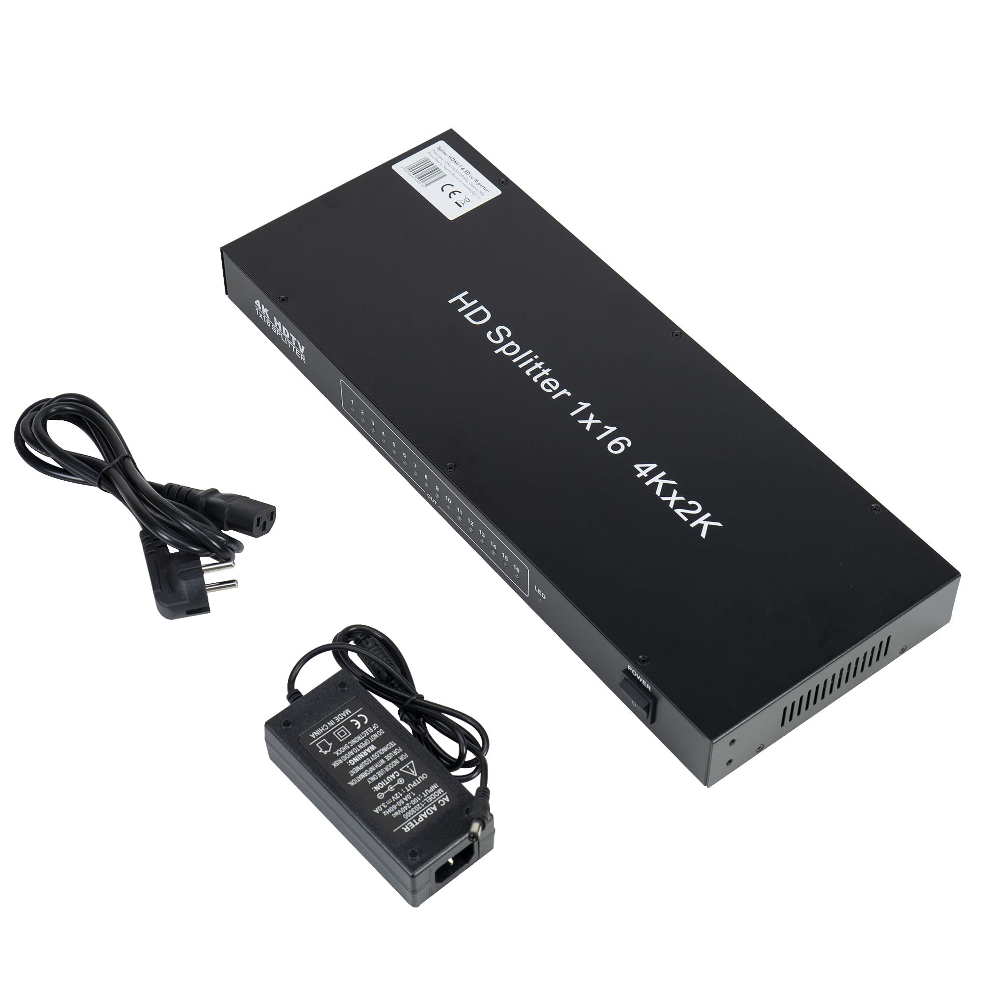 PNI Répartiteur HDMI 1.3, 1 x 16 16 Ports HDMI 1080p 3D
