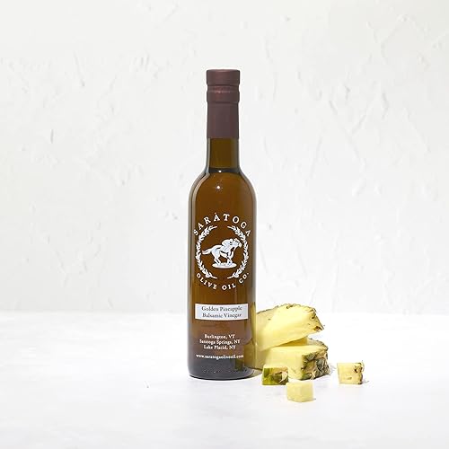 Saratoga Olive Oil Company Vinagre Balsámico Blanco Piña Dorada 6.8 fl oz (6.8oz)