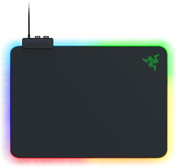 Razer Firefly V2 - Game mouse pad (gaming mouse pad with microstructured surface, cable mount and RGB lighting) Black