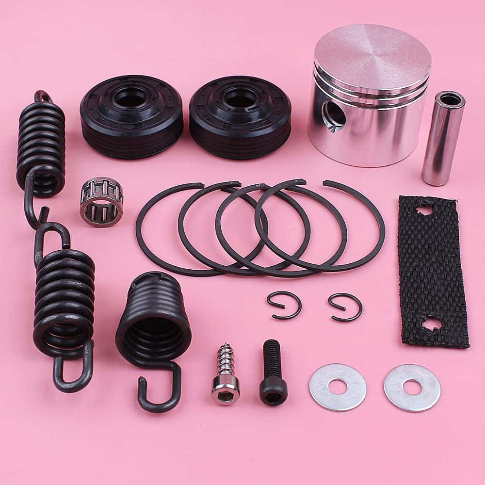 Kit de Anillo de retención de pistón de 41,1 mm for 350, 351 y 370, Sello de Aceite, Amortiguador AV, Juego de resortes, Repuesto de Herramienta de Repuesto for Motosierra.